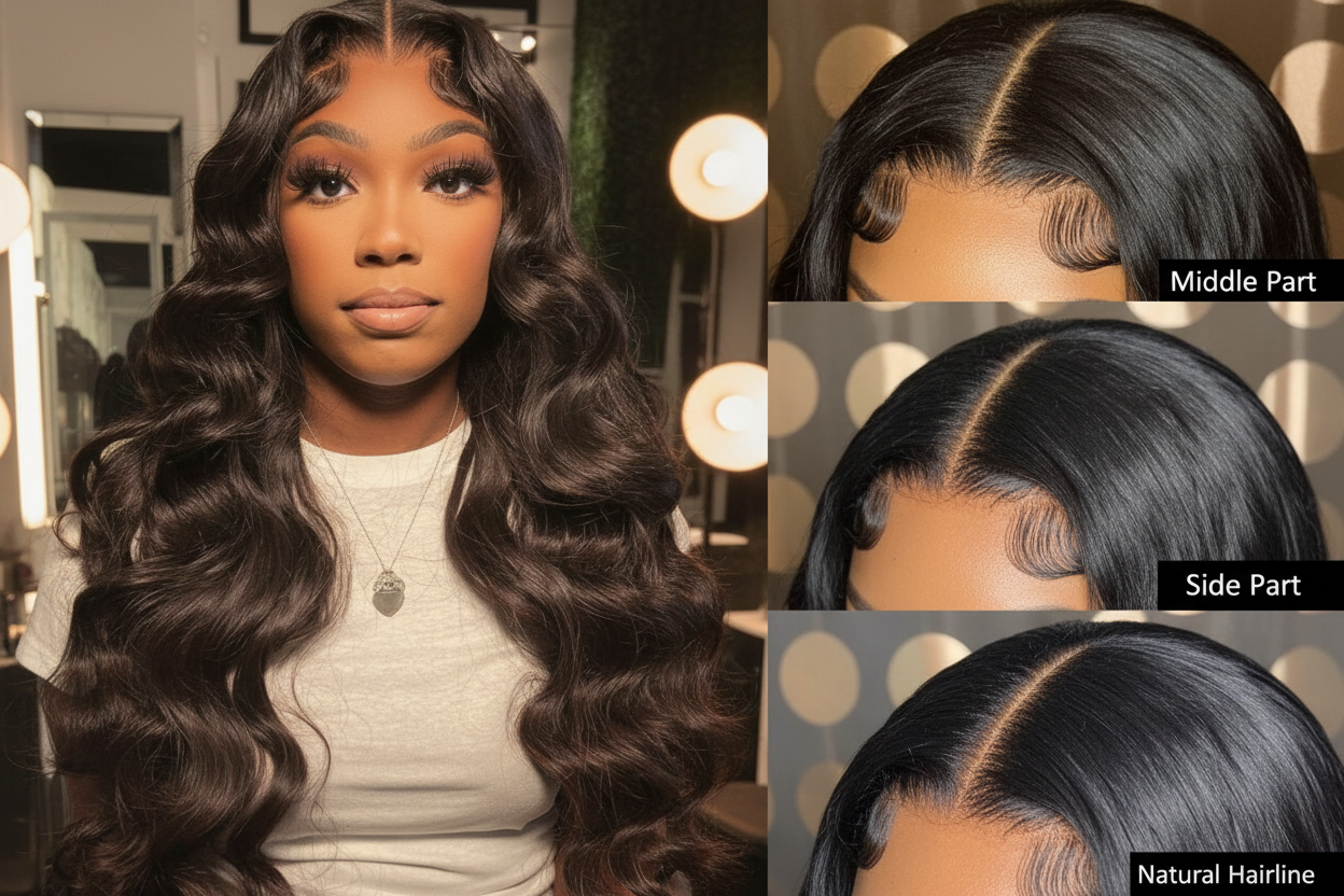 4x6 Lace Closure Wig Human Hair Three-Dimensional Body Wave Density