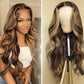 Highlight ,Body Wave 4x4 Lace Closure Wig 100% Human Hair Pre-Plucked.