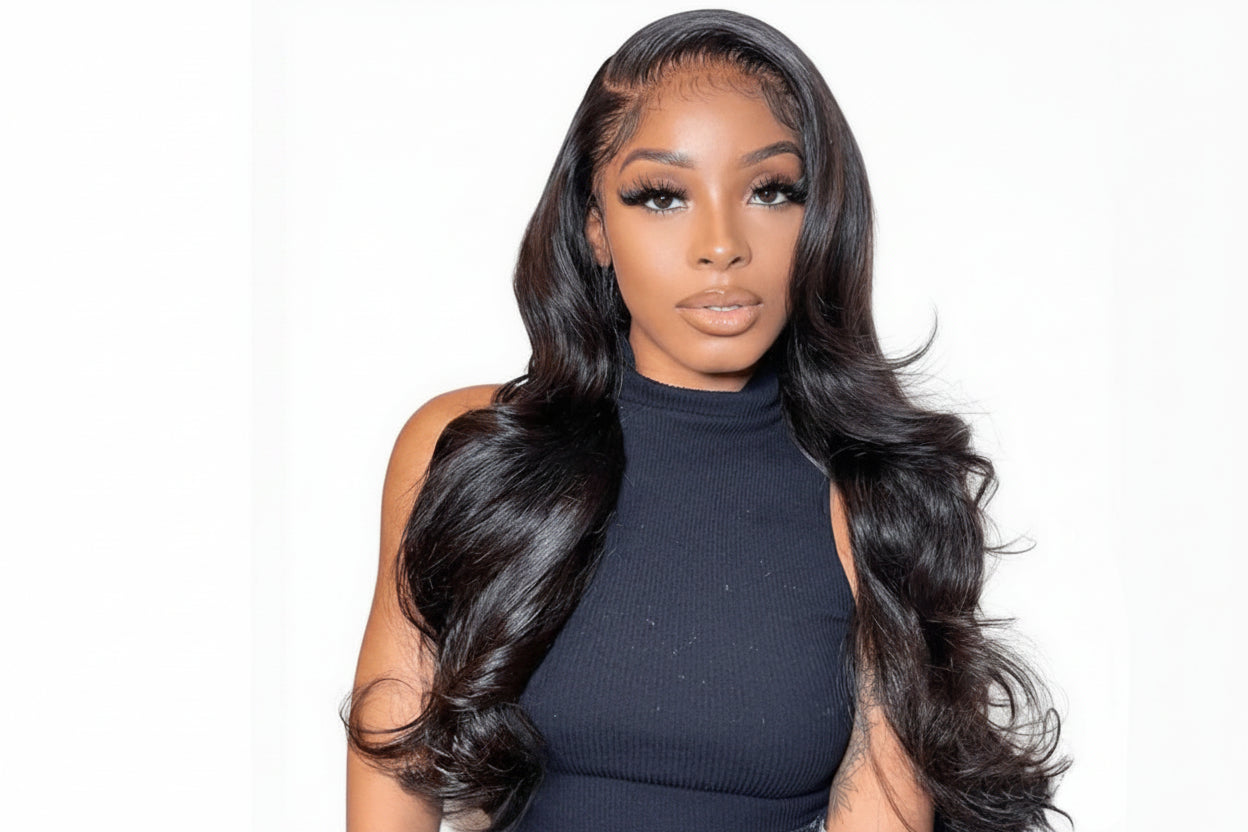 Long Body Wave HD Lace Front Wig ,13x4 Glueless | 100% Human Hair .