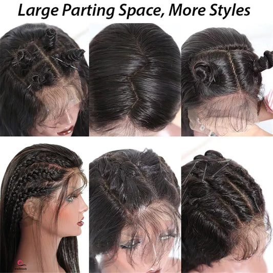 Luxury Angle Vietnamese Raw Virgin Hair Wig 6x4 Lace Front – HD Transparent Lace, Pre-Plucked Hairline, Full & Natural Look
