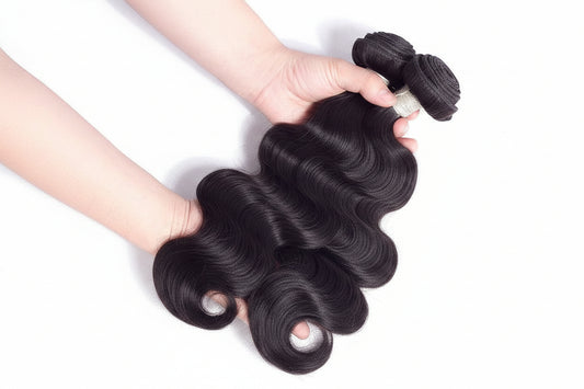 Human Hair Bundle Extensions Body Wave Natural Color
