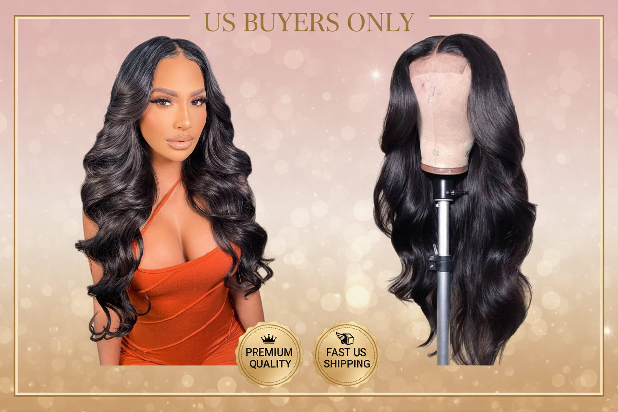 4x6 Lace Closure Wig Human Hair  Three-Dimensional Body Wave Density