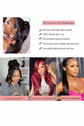 360 Lace Front Human Hair Wig, Body Wave Wig Natural Color, 150 Percent Density