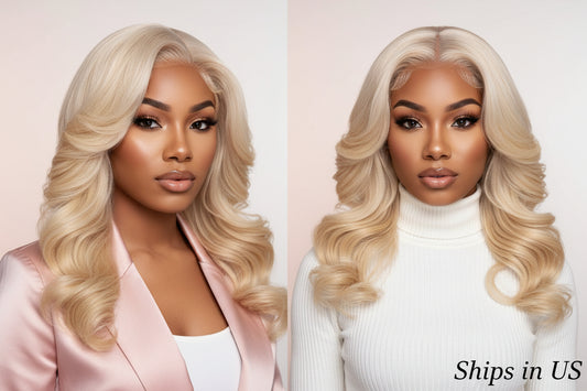 Honey Blonde Body Wave Lace Front Wig 13x4 – 100% Human Hair HD Lace.