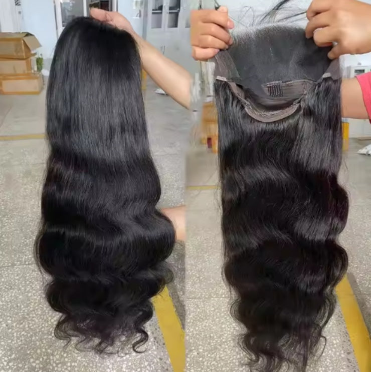 HD Lace Front Wig – 200% Density Virgin Remy Human Hair  Glueless .