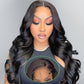 4x7 Lace Closure Body Wave Wig ,Density Human Hair, Natural Black, Pre-Plucked.