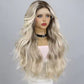 American Fashion T-Part Lace Wig – Gold Gradient Wavy Curly Hair | Natural Look .