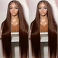 13x4 HD Lace Front Wig, Human Hair, Natural Brazilian Brown Wig, Unprocessed Virgin Wig.