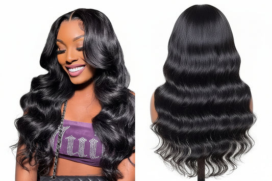 Long Body Wave HD Lace Front Wig ,13x4 Glueless | 100% Human Hair .