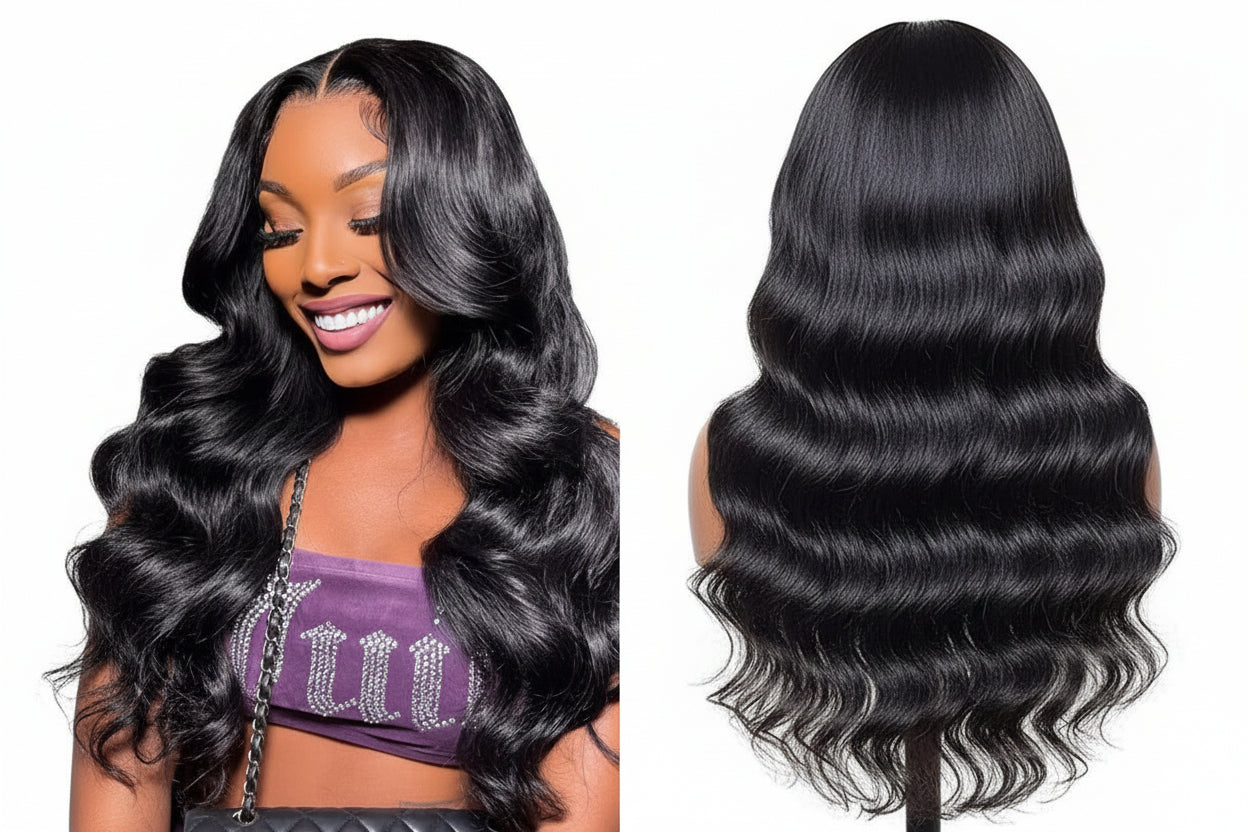 Long Body Wave HD Lace Front Wig ,13x4 Glueless | 100% Human Hair .
