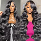 HD Lace Front Wig – 200% Density Virgin Remy Human Hair  Glueless .