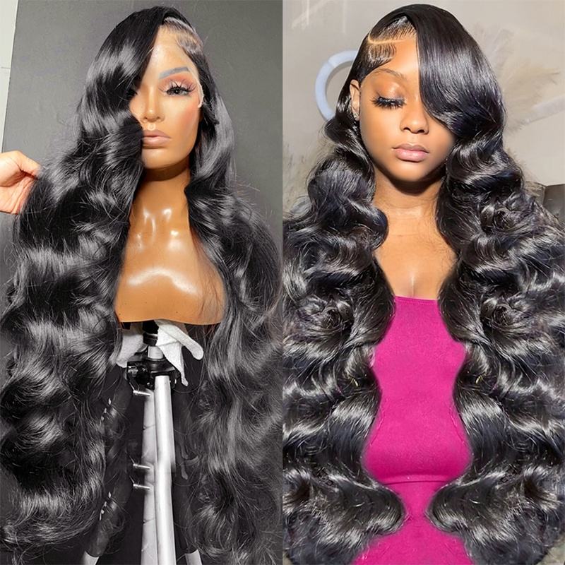 HD Lace Front Wig – 200% Density Virgin Remy Human Hair  Glueless .