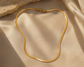 18k gold necklace stainless steel